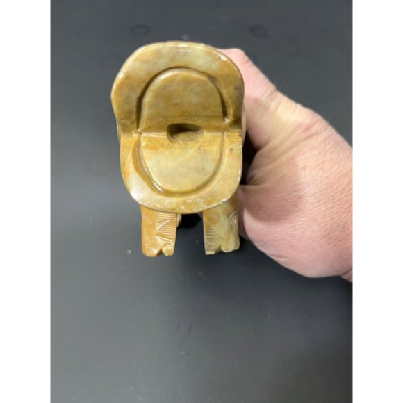 Antique Hand Carved Baby Hippo Sculpture Soapstone Mid Century - Picture 9 of 12